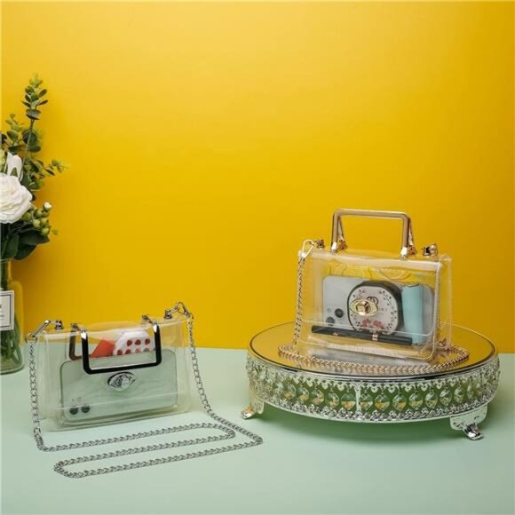 Transparent Clutch Clear Purse Crossbody Shoulder Bags Stadium Approved Bags - Picture 6 of 7